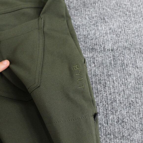 Bylt Pant Men Medium Everyday Pant 2.0 Green Stretch Casual Work Business Office - Picture 4 of 12